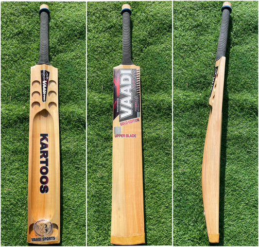 VAADI SPORTS KARTOOS UPPER BLADE DIAMOND CUT (GOLD EDITION) - HARD TENNIS BAT